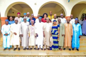 Group photograph of the members of the 3rd Governing Council with the University Management