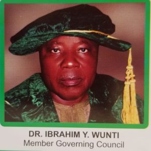 Dr. Ibrahim Y. Wunti Internal Council Member