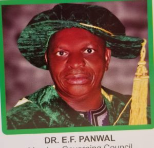 Dr. E. F. Panwal Internal Council Member